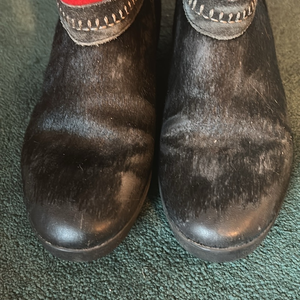 Vintage Tecnica Embroidered Boho Fur Winter Boots - Picture 5 of 7